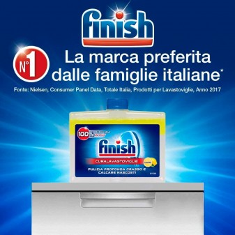 Finish Curalavastoviglie Trattamento al Limone per Lavastoviglie -