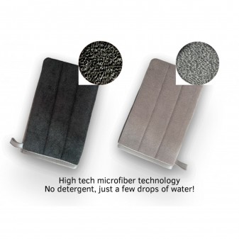 Hagerty Guanto Magico Acciaio & Inox 2in1 Guanto in Microfibra per