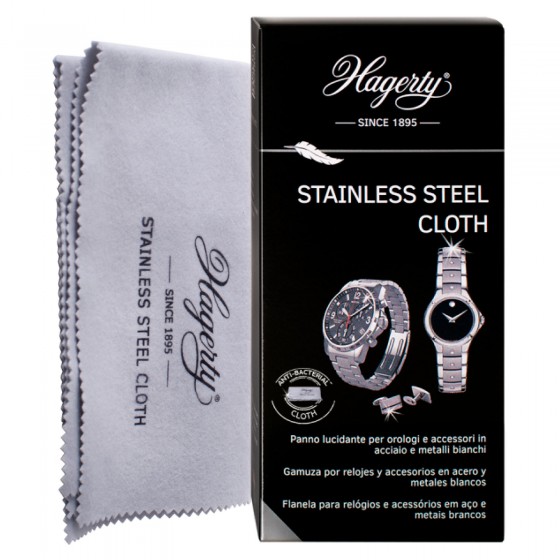 Hagerty Stainless Steel Cloth Panno Pulente per Orologi ed Accessori Hagerty Stainless Steel Cloth Panno Pulente per Orologi ed Accessori