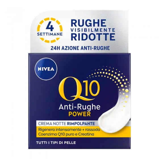 Nivea Q10 Power Crema Notte Anti-Rughe Rigenerante Rimpolpante con Nivea Q10 Power Crema Notte Anti-Rughe Rigenerante Rimpolpante con