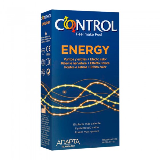 Preservativi Control Energy - Scatola da 6 Profilattici Preservativi Control Energy - Scatola da 6 Profilattici