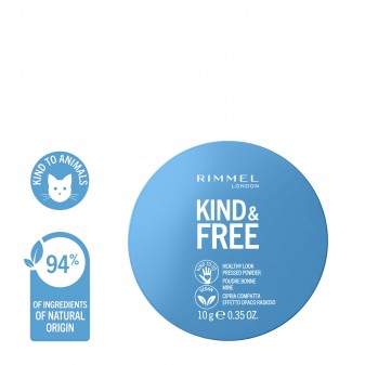Rimmel London Kind&Free Cipria Compatta Bio Vegana Cruelty-Free a