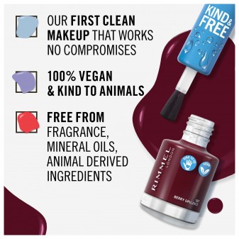 Rimmel London Kind&Free Smalto Rinforzante per Unghie Bio Vegano