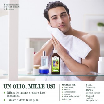 L'Angelica Olio D'erbe 31 Multiuso 100% Naturale - Flacone da 100ml