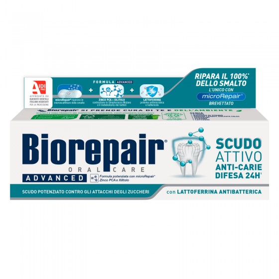 Biorepair Advanced Scudo Attivo Dentifricio Anticarie con Biorepair Advanced Scudo Attivo Dentifricio Anticarie con