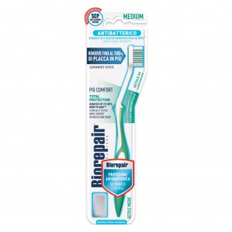 Biorepair Spazzolino Curve Antibatterico Medium a Setole Medie Total