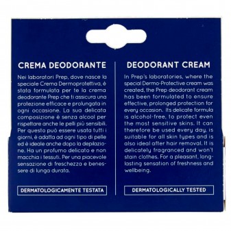 Prep Crema Deodorante per Qualsiasi tipo di Pelle - Flacone da 35ml