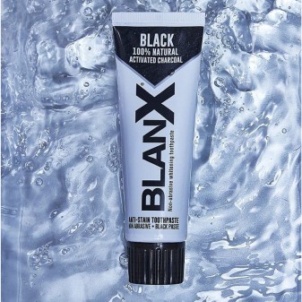 BlanX Dentifricio Black Antimacchia e Sbiancante ai Carboni Attivi