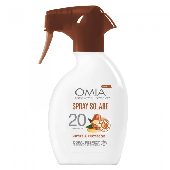Omia Spray Solare SPF 20 a Protezione Media con Argan del Marocco - Omia Spray Solare SPF 20 a Protezione Media con Argan del Marocco -