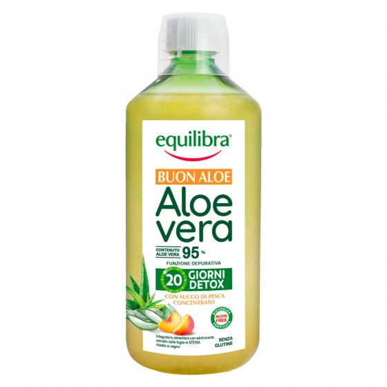Equilibra Integratore per la Depurazione Aloe Vera 95% con Equilibra Integratore per la Depurazione Aloe Vera 95% con