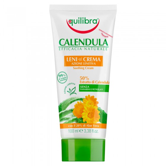 Equilibra Calendula Leni-Crema Azione Lenitiva e Idratante con Aloe