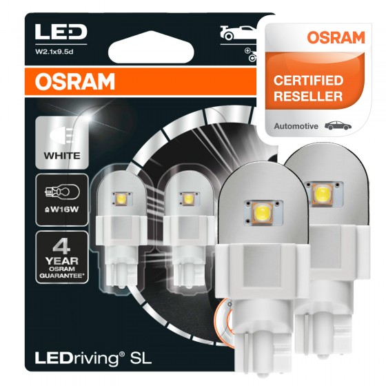 Osram LEDriving SL Auto Moto LED 2.10W 12V - 2 Lampadine W16W Osram LEDriving SL Auto Moto LED 2.10W 12V - 2 Lampadine W16W