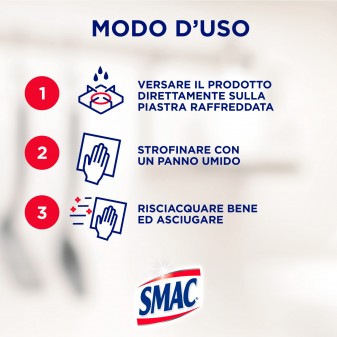 Smac Gas Detergente Liquido per Piani Cottura - Flacone da 500ml