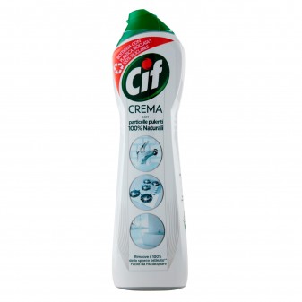 Cif Detergente in Crema con Particelle Pulenti 100% Naturali -