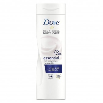 Dove Essential Body Lotion Crema Corpo Lozione per Pelli Secche -