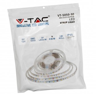 V-Tac VT-5050-30 Striscia LED Flessibile 20W SMD RGB 30