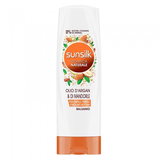 Sunsilk Balsamo Ricarica Naturale Fortificante con Olio d'Argan e di Sunsilk Balsamo Ricarica Naturale Fortificante con Olio d'Argan e di