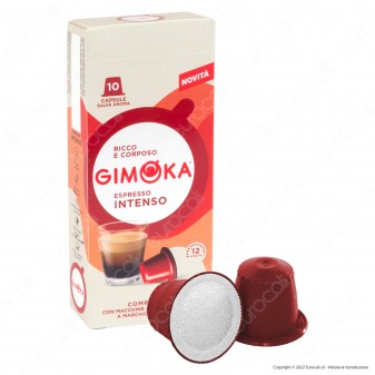 10 Capsule Caffè Gimoka Intenso Cialde Compatibili Nespresso