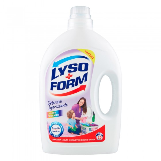 Lysoform Detersivo Igienizzante Colori Brillanti Doppia Azione 25 Lysoform Detersivo Igienizzante Colori Brillanti Doppia Azione 25