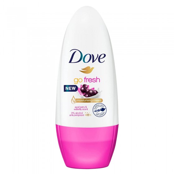 Dove Deodorante Roll-On Go Fresh 48h Bacche di Acai & Ninfea d'Acqua Dove Deodorante Roll-On Go Fresh 48h Bacche di Acai & Ninfea d'Acqua