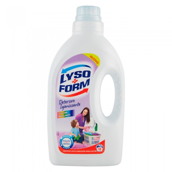 Lysoform Detersivo Igienizzante Colori Brillanti Doppia Azione 18 Lysoform Detersivo Igienizzante Colori Brillanti Doppia Azione 18
