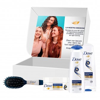 Dove Ricostruzione Intensiva Kit per Capelli Danneggiati - 4 Prodotti