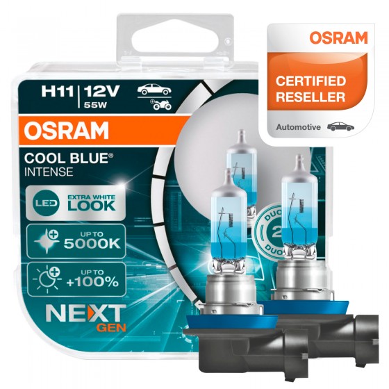 Osram Cool Blue Intense Next Gen 55W Fari Alogeni Auto 12V - 2 Osram Cool Blue Intense Next Gen 55W Fari Alogeni Auto 12V - 2