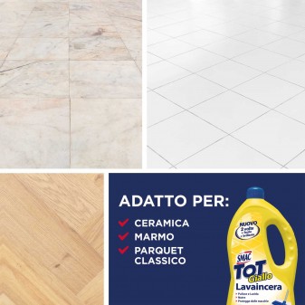 Smac Tot Giallo Lavaincera Detergente Pavimenti Pregiati - Flacone da
