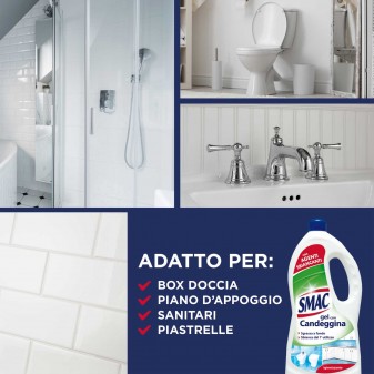 Smac Gel con Candeggina Igienizzante con Agenti Sbiancanti - Flacone