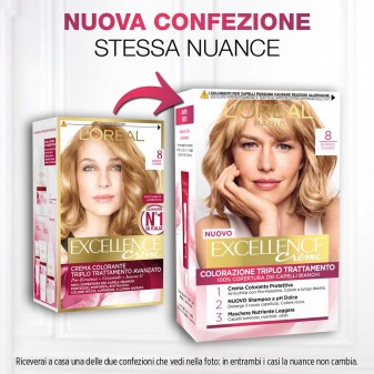 L'Oréal Paris Excellence Colorazione Permanente 8 Biondo Chiaro