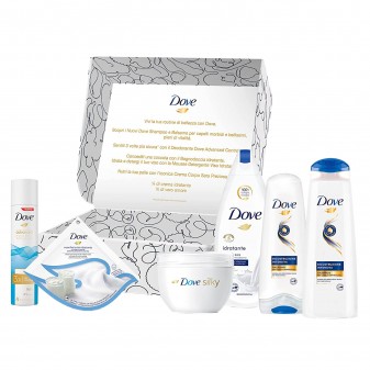 Dove Routine di Bellezza Kit per Capelli Viso e Corpo - 6 Prodotti