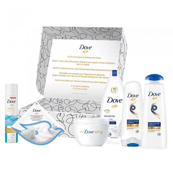 Dove Routine di Bellezza Kit per Capelli Viso e Corpo - 6 Prodotti Dove Routine di Bellezza Kit per Capelli Viso e Corpo - 6 Prodotti