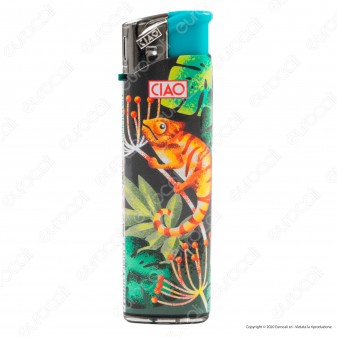 Ciao Accendino Elettronico Large Fantasia Chameleon - Serie da 5