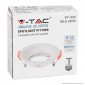 V-Tac VT-920 Portafaretto Rotondo Fisso da Incasso per Lampadine GU10