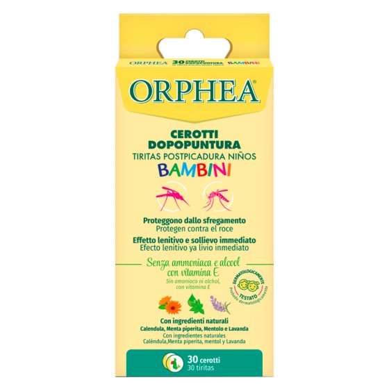 Orphea Cerotti Dopopuntura con Vitamina E ed Estratti Naturali Senza Orphea Cerotti Dopopuntura con Vitamina E ed Estratti Naturali Senza