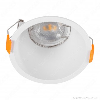 V-Tac VT-925 Portafaretto Rotondo Fisso da Incasso per Lampadine GU10