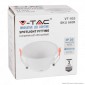 V-Tac VT-925 Portafaretto Rotondo Fisso da Incasso per Lampadine GU10