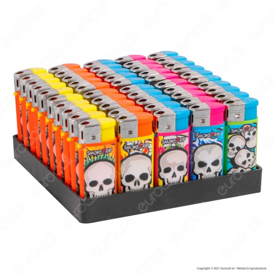 SmokeTrip Color Accendino Elettronico Mini Fantasia Skull Elements - SmokeTrip Color Accendino Elettronico Mini Fantasia Skull Elements -