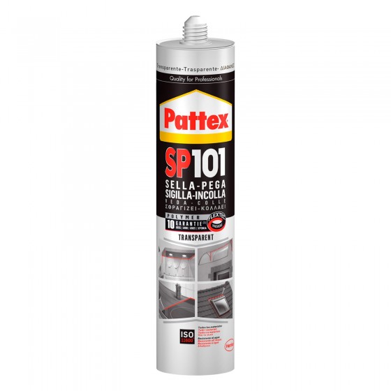 Pattex SP 101 Sigillante Elastico Trasparente - Flacone da 280ml