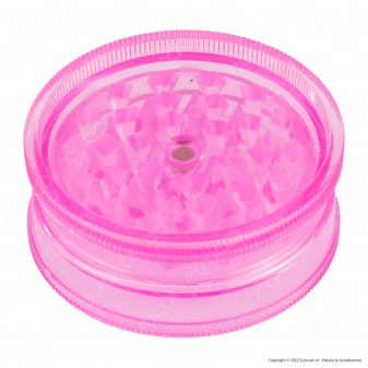 Grinder Tritatabacco 2 Parti in Plastica Trasparente Colorata