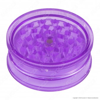 Grinder Tritatabacco 2 Parti in Plastica Trasparente Colorata