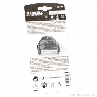 Duracell Hi-Speed Charger 45 Minuti Caricabatterie CEF27 + 2 Pile AA