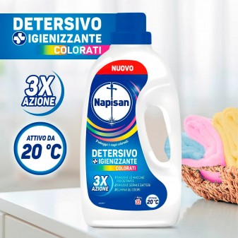 Napisan Detersivo Igienizzante Liquido Capi Colorati per Lavatrice