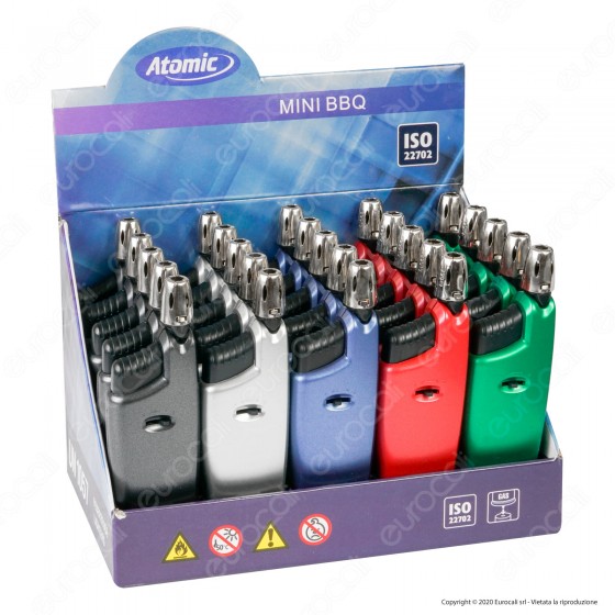 Atomic Mini BBQ Chimney Accendino Elettronico Metallic Tinta Unita Atomic Mini BBQ Chimney Accendino Elettronico Metallic Tinta Unita