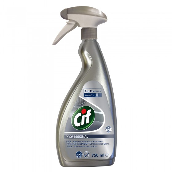 Cif Professional Acciaio Inox Detergente Spray - Flacone da 750ml Cif Professional Acciaio Inox Detergente Spray - Flacone da 750ml