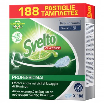 Svelto Professional Detersivo Classico in Pastiglie per Lavastoviglie