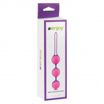 Toyz4Lovers Enjoy Triple Pleasure Purple Palline Vaginali in Silicone