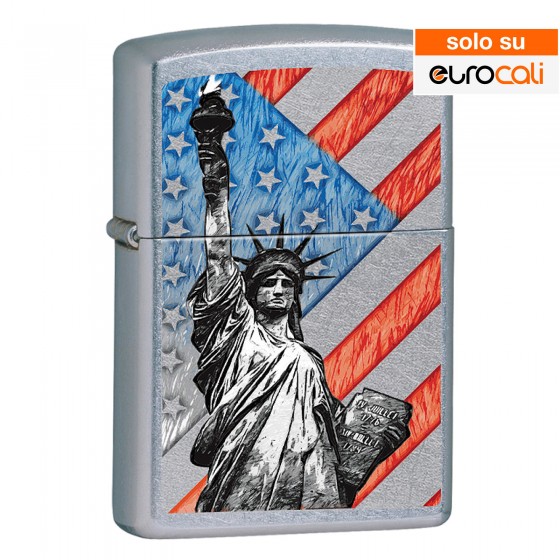 Zippo Accendino a Benzina Ricaricabile ed Antivento con Fantasia Flag Zippo Accendino a Benzina Ricaricabile ed Antivento con Fantasia Flag