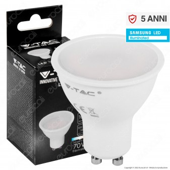 V-Tac VT-271 Lampadina LED GU10 10W Faretto Spotlight SMD Chip