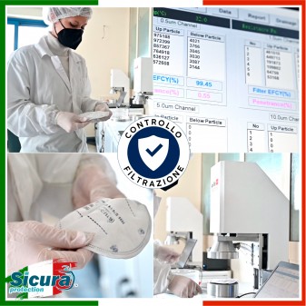 Sicura Protection 25 Mascherine Protettive Colore Bianco Filtranti